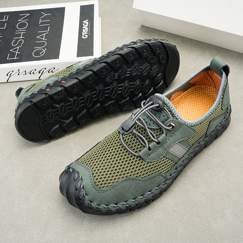 Men's Amphibious Water Shoes - Slip-On, Breathable, Slip-Resistant, Wide Toe Box with Arch Support