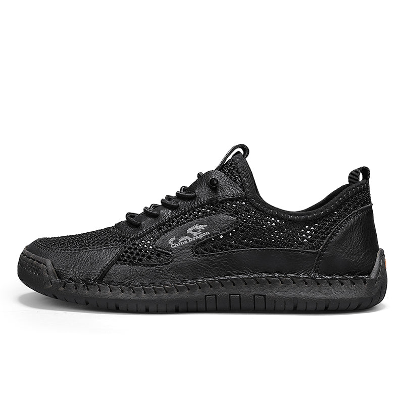 Men's Mixed Material Hiking Water Shoes - Slip-On, Lightweight, Wide Toe Box with Arch Support