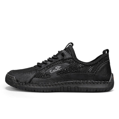 Men's Mixed Material Hiking Water Shoes - Slip-On, Lightweight, Wide Toe Box with Arch Support