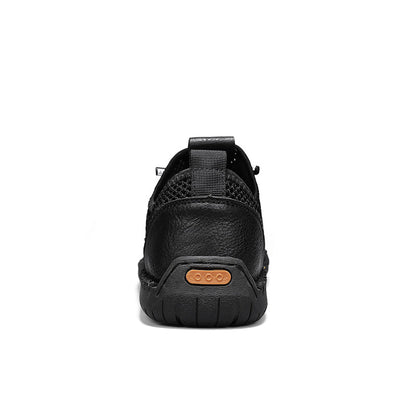 Men's Mixed Material Hiking Water Shoes - Slip-On, Lightweight, Wide Toe Box with Arch Support