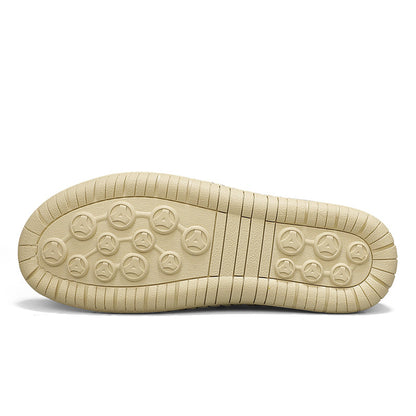 Men's Mixed Material Hiking Water Shoes - Slip-On, Lightweight, Wide Toe Box with Arch Support