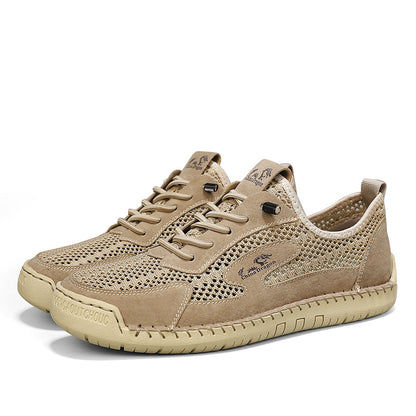 Men's Mixed Material Hiking Water Shoes - Slip-On, Lightweight, Wide Toe Box with Arch Support