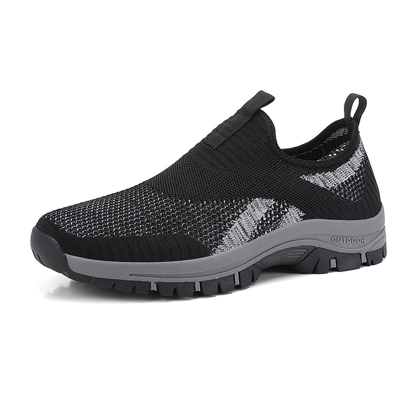 (⏰Clearance Sale - 70% OFF🔥)Men's Mesh Hiking Shoes - Slip-On, Lightweight, Wide Toe Box with Arch Support