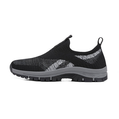 (⏰Clearance Sale - 70% OFF🔥)Men's Mesh Hiking Shoes - Slip-On, Lightweight, Wide Toe Box with Arch Support