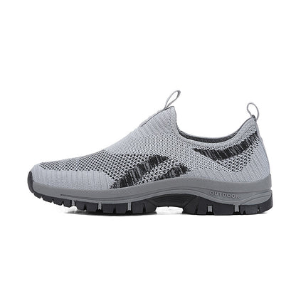(⏰Clearance Sale - 70% OFF🔥)Men's Mesh Hiking Shoes - Slip-On, Lightweight, Wide Toe Box with Arch Support