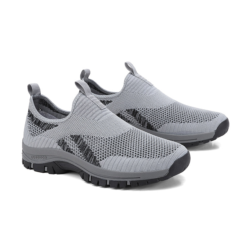 (⏰Clearance Sale - 70% OFF🔥)Men's Mesh Hiking Shoes - Slip-On, Lightweight, Wide Toe Box with Arch Support