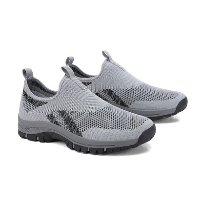 (⏰Clearance Sale - 70% OFF🔥)Men's Mesh Hiking Shoes - Slip-On, Lightweight, Wide Toe Box with Arch Support