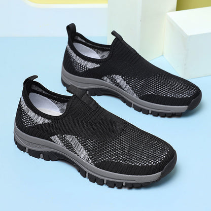 (⏰Clearance Sale - 70% OFF🔥)Men's Mesh Hiking Shoes - Slip-On, Lightweight, Wide Toe Box with Arch Support