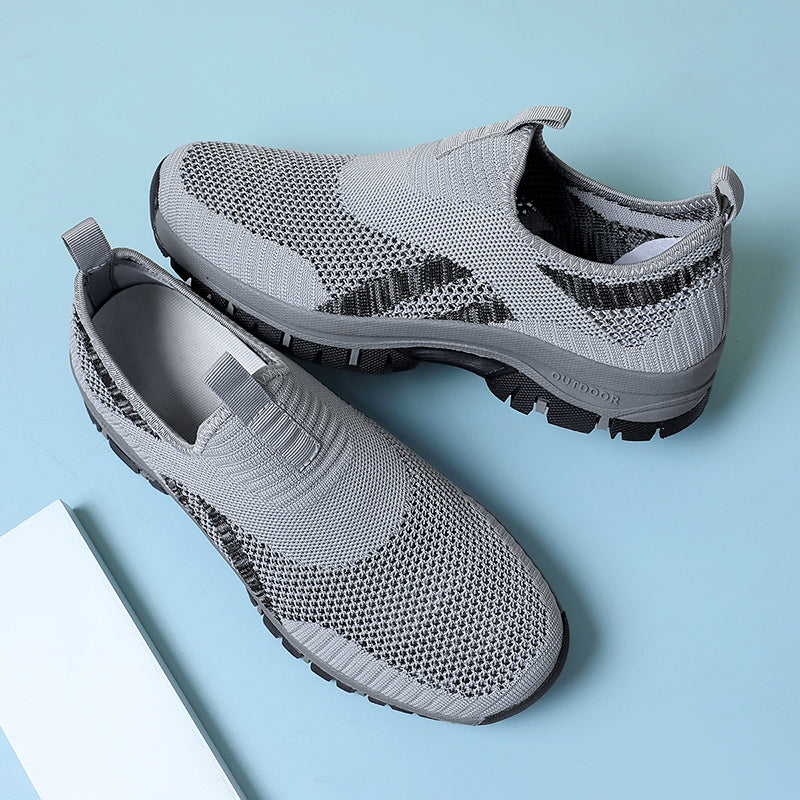 (⏰Clearance Sale - 70% OFF🔥)Men's Mesh Hiking Shoes - Slip-On, Lightweight, Wide Toe Box with Arch Support