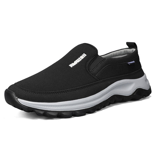 Men's Slip On Walking Casual Loafers - Slip-On, Cushioned, Wide Toe Box with Arch Support