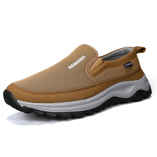 Men's Slip On Walking Casual Loafers - Slip-On, Cushioned, Wide Toe Box with Arch Support