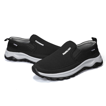 Men's Slip On Walking Casual Loafers - Slip-On, Cushioned, Wide Toe Box with Arch Support