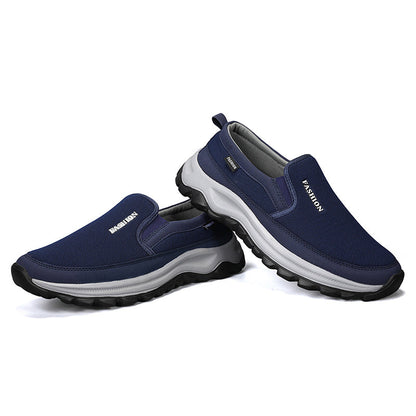 Men's Slip On Walking Casual Loafers - Slip-On, Cushioned, Wide Toe Box with Arch Support