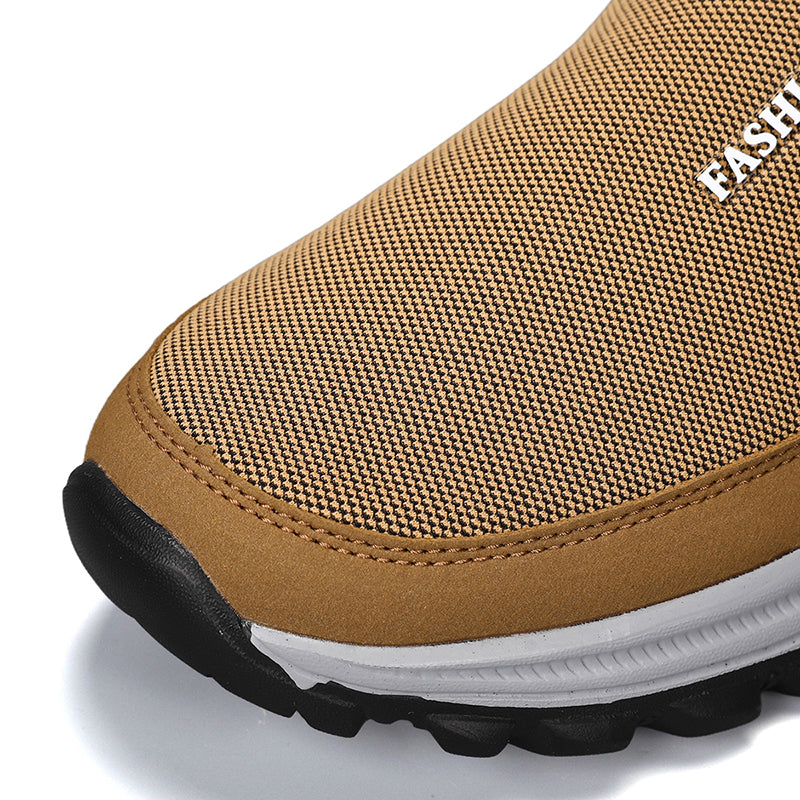 Men's Slip On Walking Casual Loafers - Slip-On, Cushioned, Wide Toe Box with Arch Support