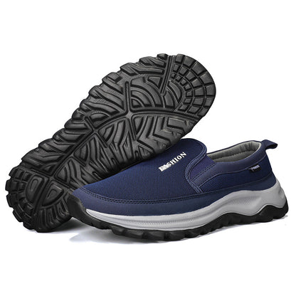Men's Slip On Walking Casual Loafers - Slip-On, Cushioned, Wide Toe Box with Arch Support