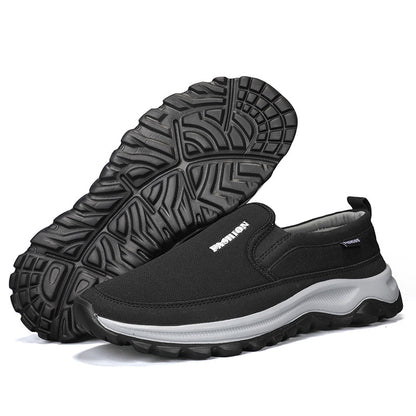 Men's Slip On Walking Casual Loafers - Slip-On, Cushioned, Wide Toe Box with Arch Support