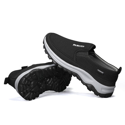 Men's Slip On Walking Casual Loafers - Slip-On, Cushioned, Wide Toe Box with Arch Support