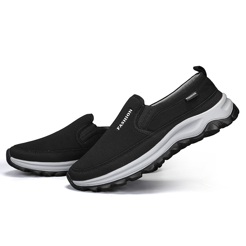 Men's Slip On Walking Casual Loafers - Slip-On, Cushioned, Wide Toe Box with Arch Support