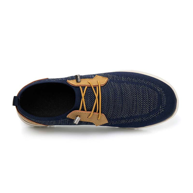 Men's Mesh Walking Shoes - Lace-Up, Breathable, Wide Toe Box with Arch Support