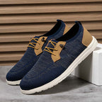 Men's Mesh Walking Shoes - Lace-Up, Breathable, Wide Toe Box with Arch Support