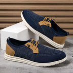 Men's Mesh Walking Shoes - Lace-Up, Breathable, Wide Toe Box with Arch Support