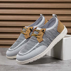 Men's Mesh Walking Shoes - Lace-Up, Breathable, Wide Toe Box with Arch Support