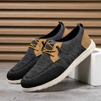 Men's Mesh Walking Shoes - Lace-Up, Breathable, Wide Toe Box with Arch Support
