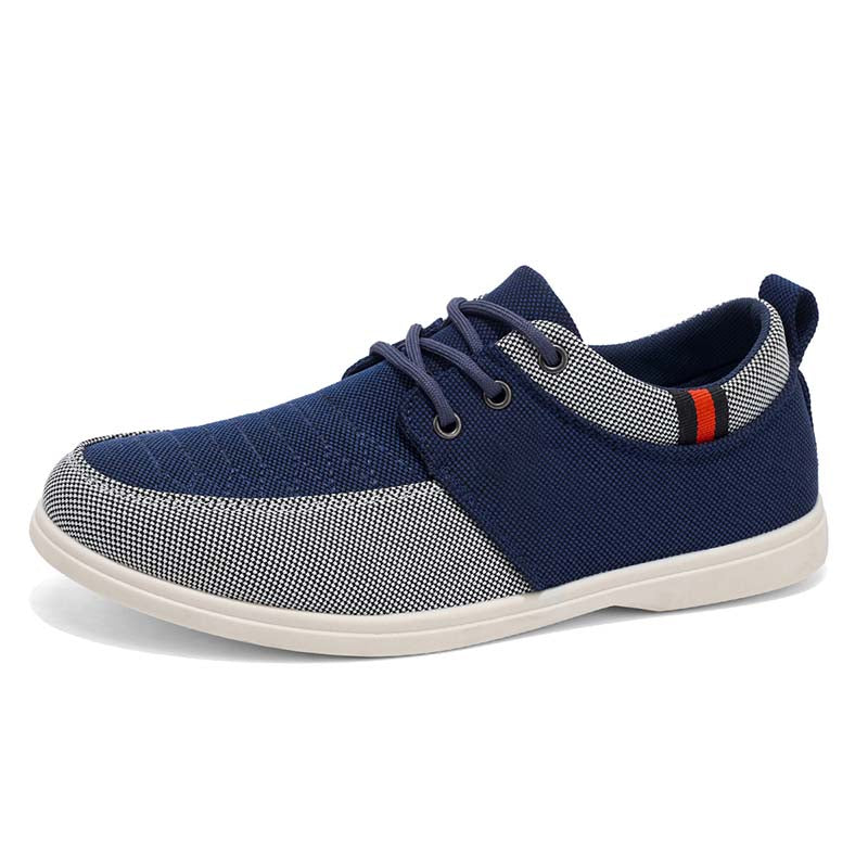 Men's Mesh Walking Shoes - Lace-Up, Breathable, Wide Toe Box with Arch Support