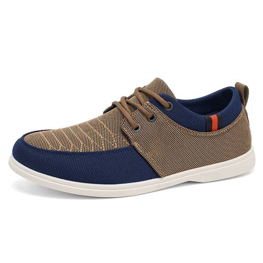 Men's Mesh Walking Shoes - Lace-Up, Breathable, Wide Toe Box with Arch Support