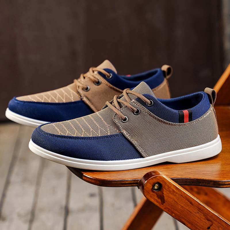 Men's Mesh Walking Shoes - Lace-Up, Breathable, Wide Toe Box with Arch Support
