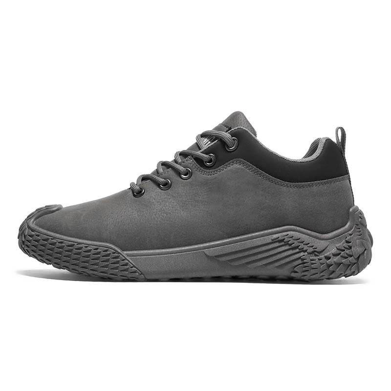 Men's Mixed Suede Casual Boots - Lace-Up, Waterproof, Wide Toe Box with Arch Support