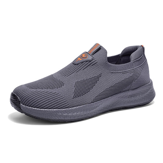 Men’s Lightweight Slip-On Shoes – Breathable Knit, Wide Fit, Comfortable & Flexible for Everyday & Outdoor Wear