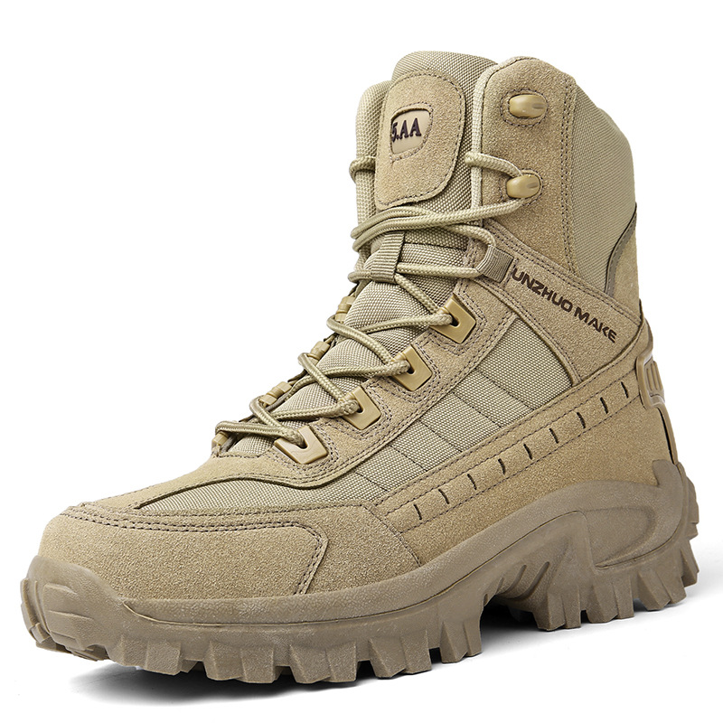 (🎁#3 Best Seller) Men's Combat Boots Orthopedic Support Hiking Boots Waterproof Anti-Puncture Work Boots