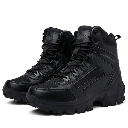 (🎁#3 Best Seller) Men's Combat Boots Orthopedic Support Hiking Boots Waterproof Anti-Puncture Work Boots