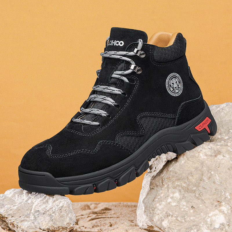 ⏰Limited-Time 70% OFF – Men’s Orthopedic Handmade Leather Driving Boots–Pressure Relief, Waterproof, Slip-Resistant, Wide Toe, Arch&Ankle Support for Everyday