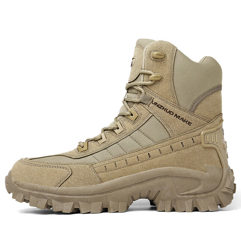 (🎁#3 Best Seller) Men's Combat Boots Orthopedic Support Hiking Boots Waterproof Anti-Puncture Work Boots