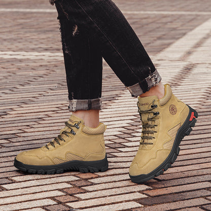⏰Limited-Time 70% OFF – Men’s Orthopedic Handmade Leather Driving Boots–Pressure Relief, Waterproof, Slip-Resistant, Wide Toe, Arch&Ankle Support for Everyday