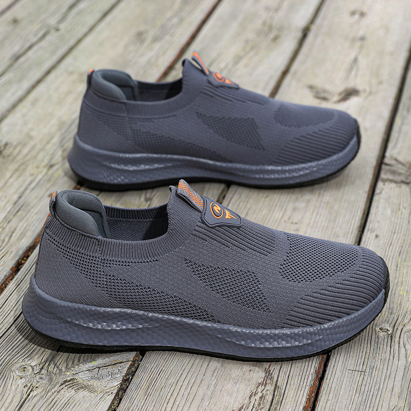 Men’s Lightweight Slip-On Shoes – Breathable Knit, Wide Fit, Comfortable & Flexible for Everyday & Outdoor Wear