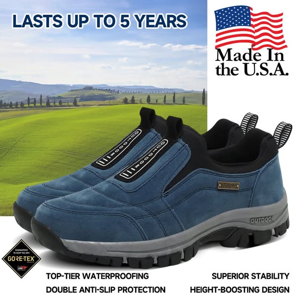 (🎁#1 Best Seller) Men's Comfortable Waterproof Orthopedic Walking Shoes Hiking Shoes