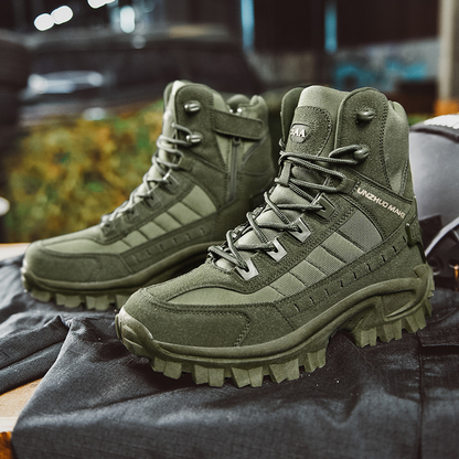 (🎁#3 Best Seller) Men's Combat Boots Orthopedic Support Hiking Boots Waterproof Anti-Puncture Work Boots