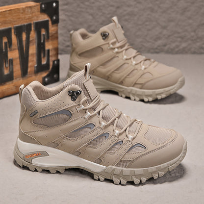 Men’s Outdoor Work Boots – Protective Build, Arch Support, Wide Fit, Breathable Lining, Lightweight & Slip-Resistant for Hiking & Work