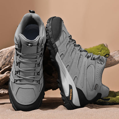 Men’s Outdoor Work Boots – Protective Build, Arch Support, Wide Fit, Breathable Lining, Lightweight & Slip-Resistant for Hiking & Work