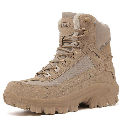 (🎁#3 Best Seller) Men's Combat Boots Orthopedic Support Hiking Boots Waterproof Anti-Puncture Work Boots