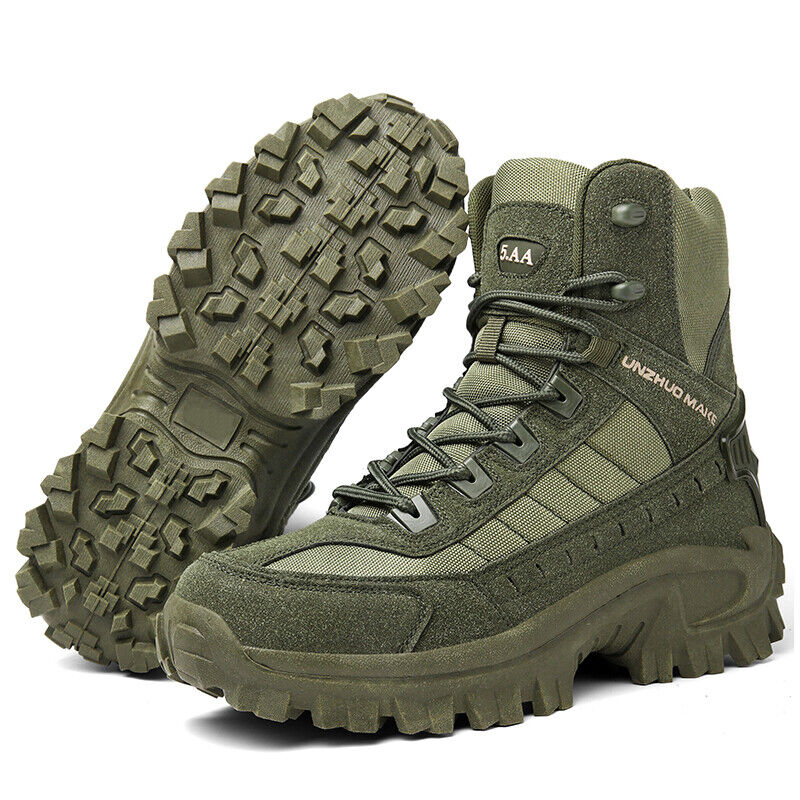 (🎁#3 Best Seller) Men's Combat Boots Orthopedic Support Hiking Boots Waterproof Anti-Puncture Work Boots