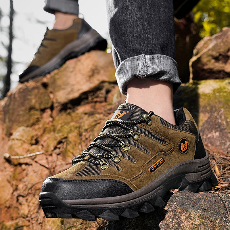 Men’s Rugged Outdoor Shoes – Wide Toe Comfort, Strong Grip & Built for Tough Terrain