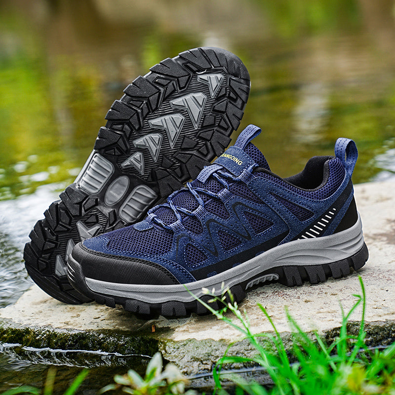 Men’s Athletic Work Shoes – Arch Support, Wide Toe Box, Breathable, Lightweight, Non-Slip, Built for Hiking & Outdoor Use