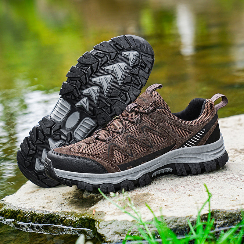 Men’s Athletic Work Shoes – Arch Support, Wide Toe Box, Breathable, Lightweight, Non-Slip, Built for Hiking & Outdoor Use