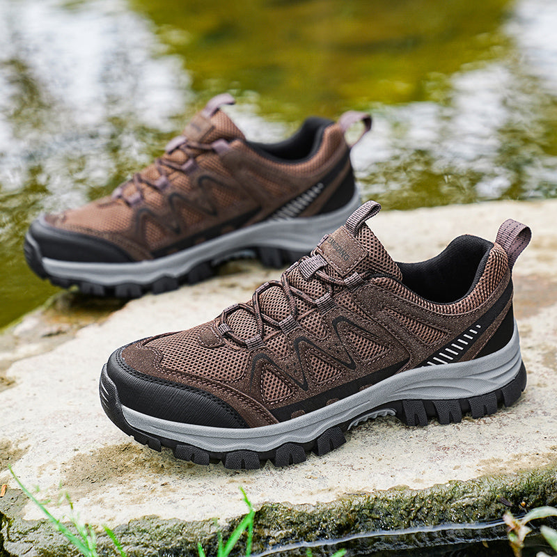 Men’s Athletic Work Shoes – Arch Support, Wide Toe Box, Breathable, Lightweight, Non-Slip, Built for Hiking & Outdoor Use