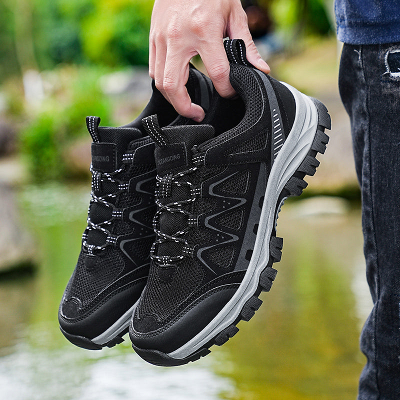 Men’s Athletic Work Shoes – Arch Support, Wide Toe Box, Breathable, Lightweight, Non-Slip, Built for Hiking & Outdoor Use
