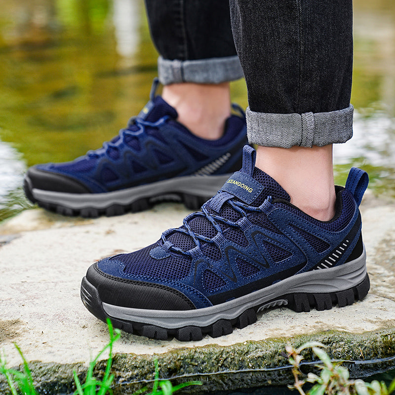 Men’s Athletic Work Shoes – Arch Support, Wide Toe Box, Breathable, Lightweight, Non-Slip, Built for Hiking & Outdoor Use